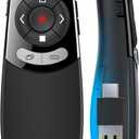 2 in 1 Type C USB Presentation ClickerWireless Presenter Remote PowerPoint Clicker for Computer Presentations with Volume Control,Slide Advancer for Mac Laptop