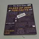 Graduation Party Table Decorations Class of 2026 Fun Facts Wood Sign With Stand High Middle School Graduation Decorations Grad Gifts for Him Her