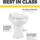 Dometic 302300071 300 Series Standard Height Toilet, White