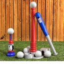 TEMI Kids Baseball Tee, T Ball Set for Kids and Toddlers, includes 6 Balls, Teeball Batting Tee,Pitching Machine, Outdoor Sport Toy Games for Boys & Girls, Kids Ages 3-12 Years