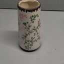 Ceramic Vase, GUKJOB Small Cute Flower Vase for Pampas Grass, Home, Living Room, Dining Table, Farmhouse, Office Decor, Bedroom, Table, and Kitchen Shelf (Green & Pink-A)