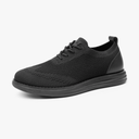 Bruno Marc Men's KnitFlex Breeze Mesh Sneakers Oxfords Lace-Up Lightweight Casual Walking Shoes,Size 12, All/Black,GRAND-02