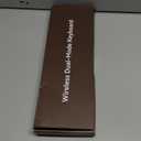 Wireless Bluetooth Keyboard - Full Size Retro Round Typewriter Style Wireless Keyboard with 2.4GHz & Bluetooth Dual-Mode Compatibility for PC, Laptop, Windows, Mac, and More (Coffee)