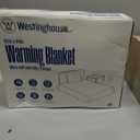 Westinghouse Electric Blanket Twin Size, Super Cozy Soft Flannel 62"" x 84"" Heated Blanket with 10 Fast Heating Levels & 1-12 Auto-Off, Machine Washable, ETL&FCC Certification, Charcoal