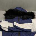 Zwurew Womens Winter Ski Suit Outdoor Sports Waterproof Snowsuit Fur Collar Ski Jumpsuit Coat (Large, 02 Royal Blue)