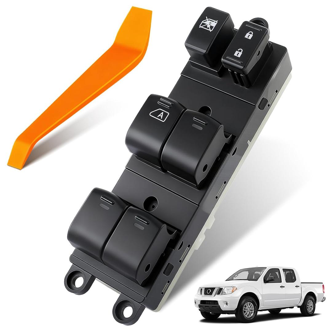 Master Power Window Switch Fits for Nissan Frontier Crew Cab (2007-2019), Nissan Xterra (2007-2015), Left Driver Side Control Door and Windows, Replaces 25401-ZP70A, 25401ZP70A