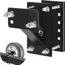 GADFISH Spare Tire Carrier, Spare Tire Mount Boat Trailer Carrier Bracket, Heavy Duty Lock Holder, Fits 4 & 5 & 6 Lugs Trailer Wheels on 4", 4.5'', 4.75'', 5'' and 5.5'' Bolt Patterns, Holds up to 150 Lbs