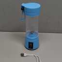 Cordless Portable Personal Size Blender - USB Rechargeable Blender for Smoothies and Shakes, 6 Blades with 380Ml BPA Free Juice Cup, Freshly Squeezed for Picnic/Sports (Blue)