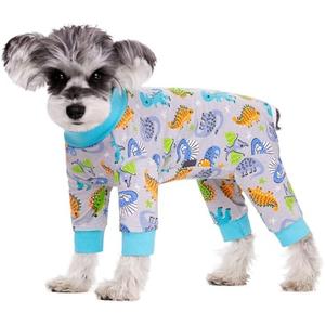 Dog Surgery Recovery Suit, Dog Onesie for Surgery Female Male Dogs, Dogs Pajamas Long Sleeve, Small Dogs Onesie, Abdominal Wound Bandages Surgical Suit, Cat Recovery Suit for Shedding Skin Disease Size Small