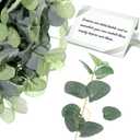 Tigeen 200 Pcs Artificial Eucalyptus Stems Tall 11.8 Inch Tall Faux Eucalyptus Branches Fake Greenery Plants Stems for Vase Home Party Wedding Decorations