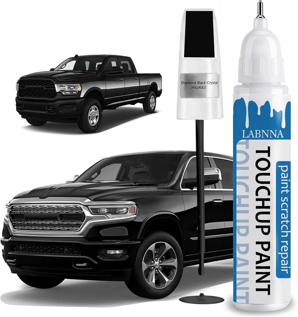 Diamond Black Crystal(PXJ/KXJ) Touch Up Paint for Dodge-Exact Match 2 in 1 touchup Paint Pen for Chips and Nicks Repair Car Paint Scratch Repair Kit (EXP 05/09/29)