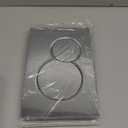 Bright Silver Dual-Flush Actuator Plate for Concealed Cisterns Compatible with Sigma20 115.882.KJ.1