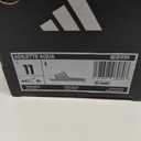 adidas Unisex Adilette Aqua Slide Sandal, Blue/ Zero Metallic/ Zero Metallic, 11 US men