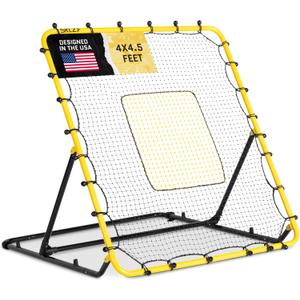 SKLZ Fielding Trainer - Baseball, Softball & Volleyball Rebounder Net. Enhanced Solo Fielding Practice for Skill Development. High-Performance Multi-Sport, Portable, 3 Ball Return Angles, 4x4.5 Feet