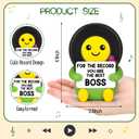 Best Boss Gifts for Women Men Female Male Music Lover DJ For the Record You Are The Best Birthday Basket Gifts for Boss Lady Leader Manger Supervisor Thank You Christmas Leaving Office Desk Decor