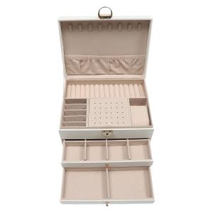 3 Layers Jewelry Organizer Jewelry Box Watch Ring Earring Necklace Storage Case