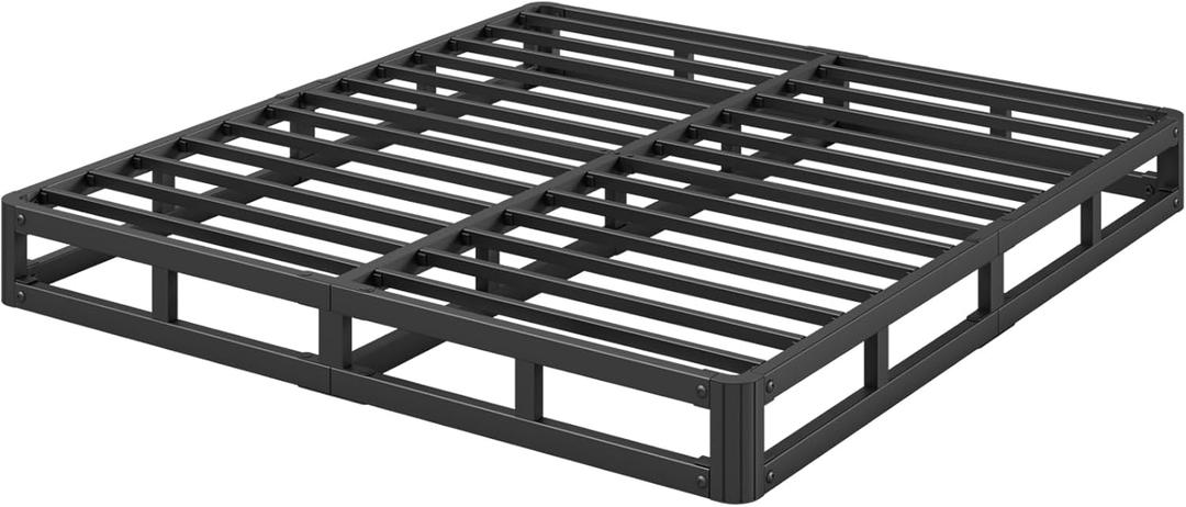 5 in High Heavy Duty Platform Bed Frame King Size, King Size Bed Frame No Box Spring Needed, Sturdy Steel Support Mattress Foundation, Easy Assembly, Noise Free