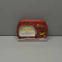 Harmony style Night Before Christmas Santa and Reindeer Ceramic Plate Set, Holiday Treats Serving Plates, Red and White, Christmas Eve Gift