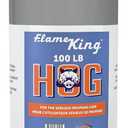 Flame King 100LB Empty Propane Tank with Wheels, Horizontal & Vertical LP Cylinder with Built-in Gauge for Fire Tables, Fire Pits, Patio Heaters, Barbeques, Lunch Trucks, Weed Torches & Truck Campers