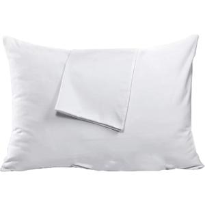 Niagara 4 Pack King Pillow Protectors with Zipper, Premium Cotton Sateen Blend Tight Weave Lab Tested Non Noisy Zip Covers Breathable Non Crinky (20x36 Inches)