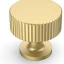 Amerdeco 10 Pack Brushed Gold Cabinet Knobs Single Hole Cabinet Pulls 1 Inch Drawer Knobs and Pulls for Bathroom Cabinets ZH0071