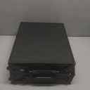 Anbte 4ft Low Folding Picnic Table, Thicker Aluminum Small Camping Table with Storage Bag, Portable Handle, Lightweight, for Camping Beach Party Picnic Floor, 45.67" x 15.7" x 10.3", Black