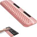 Vaydeer Wrist Rest with Stickers, Full 100% Mechanical Keyboard Rest Support Pad, Desk Ergonomic Cushion for Computer Typing Office Work Home Gaming, Soft Memory Foam Arm Palm Hand Pain Relief-Pink, Large