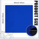 Buryeah Mahjong Mat Large Non Slip Neoprene Rubber Table Mat Noise Reduction Dominoes Poker Card Board Games Playmat Gaming Table Cover for Camp Game Night Indoor Outdoor(Royal Blue,40 x 40 Inch)