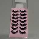 Mink Lashes Fluffy Wispy Lashes Natural Look 3D False Eyelashes D Curl Russian Strip Lashes 7 Pairs Short Fake Eyelash Pack by EYDEVRO