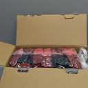 Homemate Electric Blanket Heated Throw - 50x60 Ultra Soft Cozy Flannel Heating Blanket with 10 Fast Heat Levels 8 Hours Auto Off Over-Heated Protection ETL Certification Keep Warm in Home Office (Red-black)