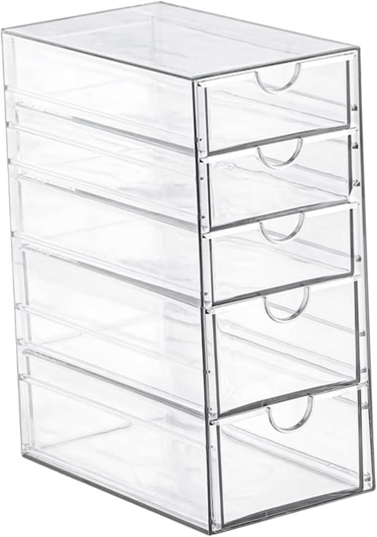 Multi Drawer Organizer Storage Box for Desktop Pen and Makeup Storage Compact and Lightweight Design for Home Office Use