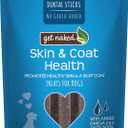 Get Naked Grain Free 1 Pouch 6.6 Oz Skin & Coat Dental Chew Sticks, Large (EXP 11/19/27)