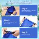 2Pcs Universal Pool Step Weights, Swimming Pool Ladder Weights for Above Ground Pools, 10L 500D PVC Pool Stair Weights, Waterproof Sand Bags with Handle for Pool Ladder Steps