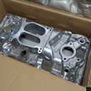 2101 2001 Intake Manifold Aluminum Dual Plane Compatible with Chevy Small Block SBC Suburban Impala Caprice Camaro 262 265 267 283 302 305 307 327 350 400 5,500 RPM V8 Engine 1955-1995