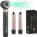 Hair Dryer Hot Air Styler: High-Speed Blow Dryers with Negative Ionic for Fast Drying Frizz Control, Extra Long Barrel 1 1/4 Inch Curling Iron Airflow Auto Wrap Curler for Quick Styling