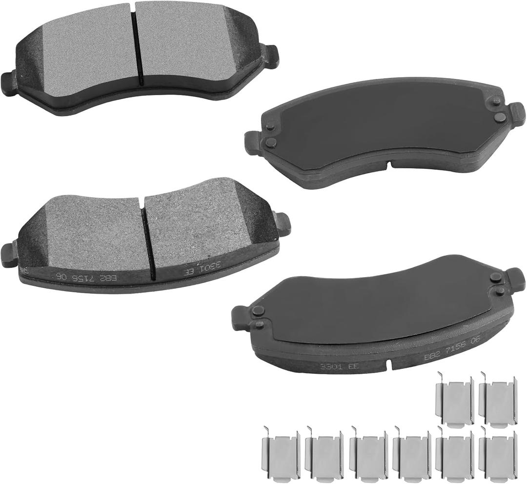 cciyu D856A Front Semi-Metal Brake Pads For Jeep For Liberty 2002-2007,For Chrysler For Town & Country 2004-2007,For Voyager 2001-2003,For Dodge For Caravan 2001-2007,For Grand Caravan 2001-2004