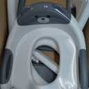 Potty Training Seat, SKYROKU Upgrade Toddler Toilet Seat for Kids Boys Girls, 2 in 1 Potty Training Toilet, Splash Guard Anti-Slip Pad Step Stool,New Sector-Shape Stabilized Base (8899+Grey)