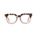 Peepers by PeeperSpecs Oprah's Favorite Women's Showbiz Oversized Blue Light Blocking Reading Glasses - Gray Tortoise/Pink +2.50