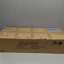 HCHQHS Bookshelf, 3-Tier Industrial Bookcase, Rustic Open Book Shelf, Freestanding Horizontal Bookshelves with Metal Frame, Rustic Brown