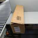 4.5Ft Pre-lit Artificial Christmas Pencil Tree, Snow Flocked Pine Tree w/ 150 LED Light, 242 Branch Tips, Metal Stand, Fake Slim Holiday Decoration for Indoor and Outdoor Use