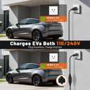 Level 1 & 2 EV Charger, 16 Amp Portable EV Charger with 20FT Cable