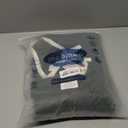 MooMee Bedding Duvet Cover Set 100% Washed Cotton Linen Like Textured Breathable Durable Soft Comfy (Solid Forest Green, Twin 68"x90")