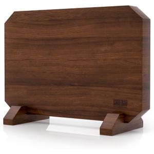 HOSHANHO Magnetic Knife Block, Thickened Acacia Wood Kitchen Knife Holder Stand with Strong Magnets, Multifunctional Double Side Knife Storage Organizer for Kitchen Counter