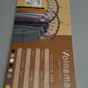 Legging Organizer for Closet, Metal Yoga Pants Hangers 2 Pack w/10 Clips Holds 20 Leggings, Space Saving Hanging Closet Organizer w/Rubber Coated Closet Organizers and Storage, Pink