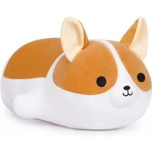 Corgi Stuffed Animal Soft Corgi Dog Plush Toys, Cute Shiba Inu Akita Plush Pillow Gifts for Kids and Girls(15.7inch/40cm)