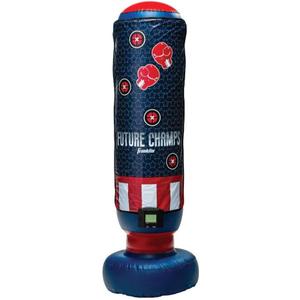 Franklin Sports Electronic Boxing Bag - Future Champs Inflatable MMA Kickboxing Bag - Toy Youth Equipment for Kids + Toddlers - 60" x 22"