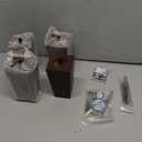 Airy Abode Premium Walnut Square Furniture Legs (Full Install Kit) (5 Inches, Brown)