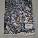 Womens Wrap V Neck Short Sleeve Dress 2025 Summer Floral Boho Dress Ruffle A Line Flowy High Low Midi Dresses (Blue, S)