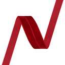 2 x Red Velvet Ribbon 3/8 Inch 25 Yards Ribbon for Gift Wrapping Christmas Wreath Bow DIY Sewing Projects