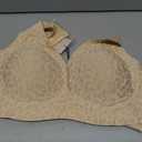 Popilush Wireless Bras Women Seamless No Underwire Push Up Bra Supportive Deep V Bralette Everyday Comfortable T-Shirt Bra (M)